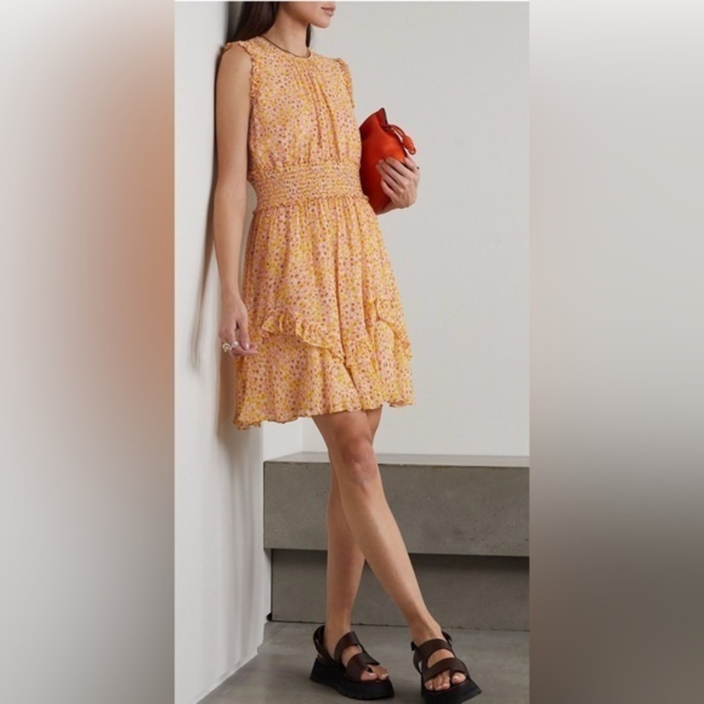 Jason Wu Yellow Floral Mini Dress